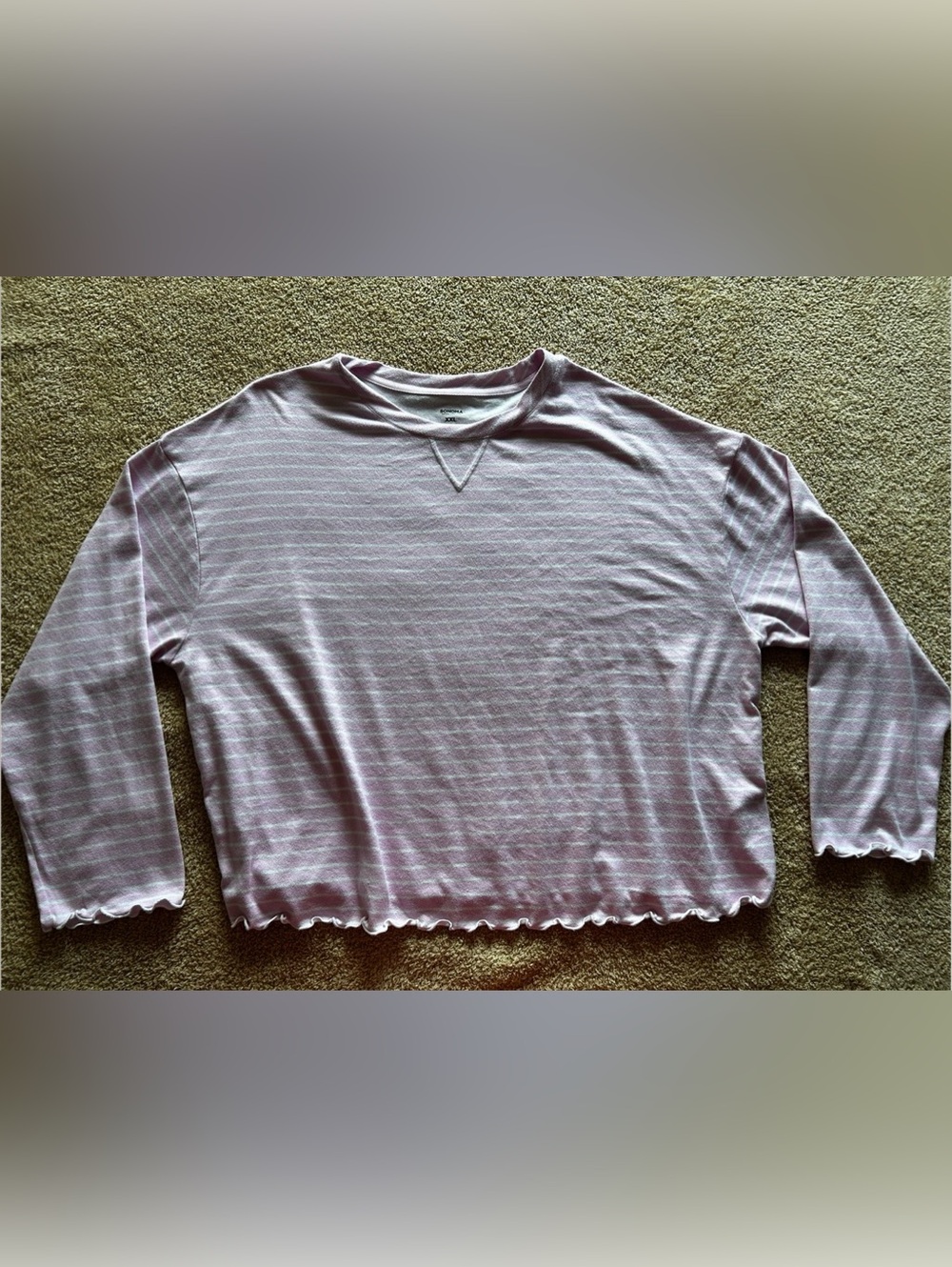 Sonoma Striped Pajama Set in Pink & White Size XXL